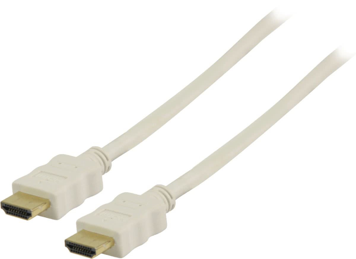 High-Speed 3m HDMI-Kabel mit Ethernet, vergoldet [Weiß]